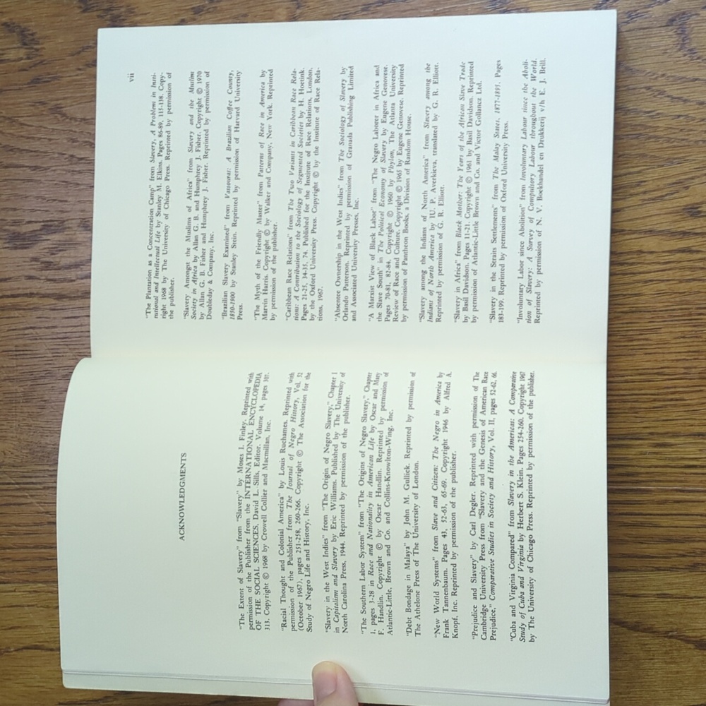 Vintage 70s Slavery A Comparative Perspective Paperback Nonfiction Book - Picture 9 of 17